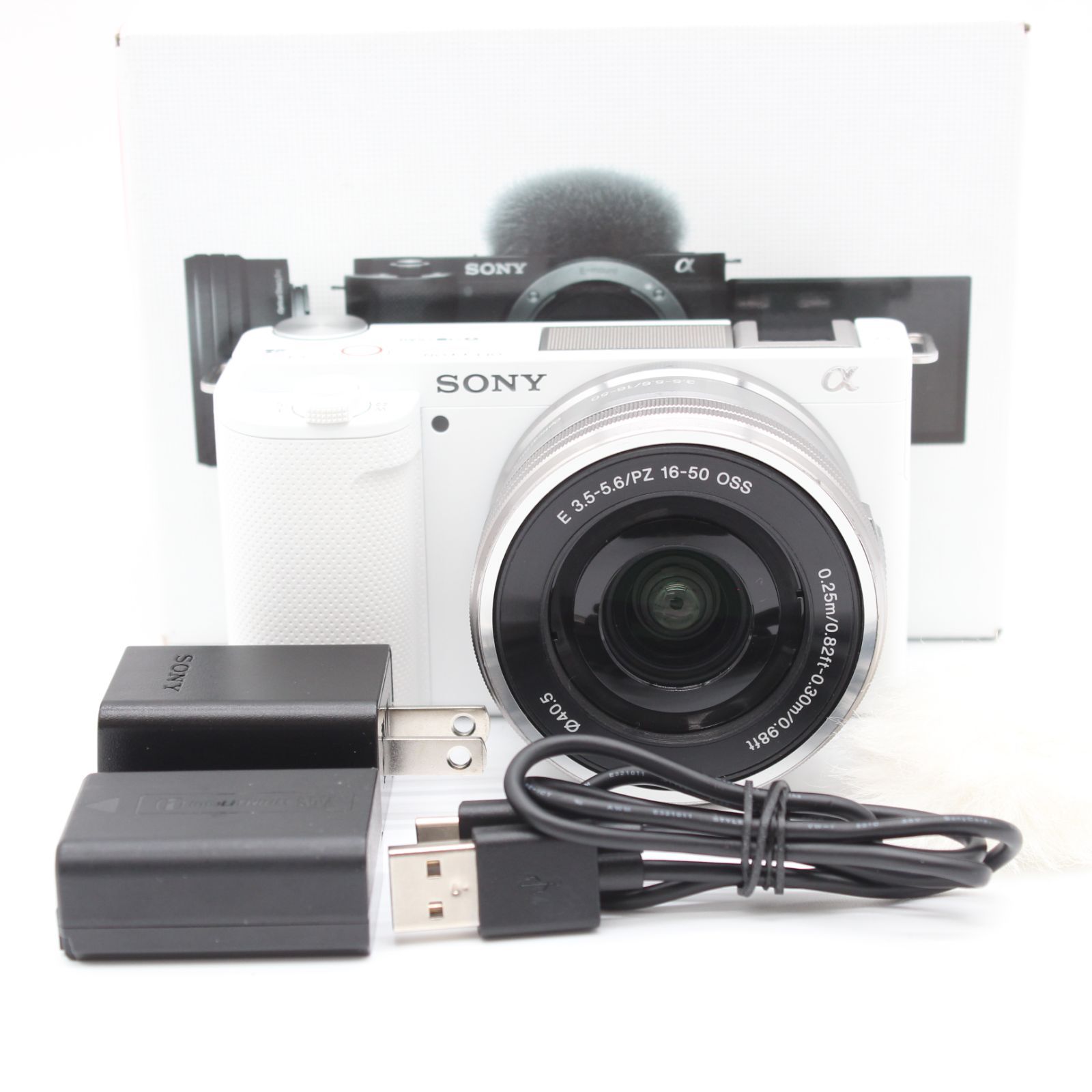 ≪極上品≫ SONY VLOGCAM ZV-E10L パワーズームレンズキット ホワイト
