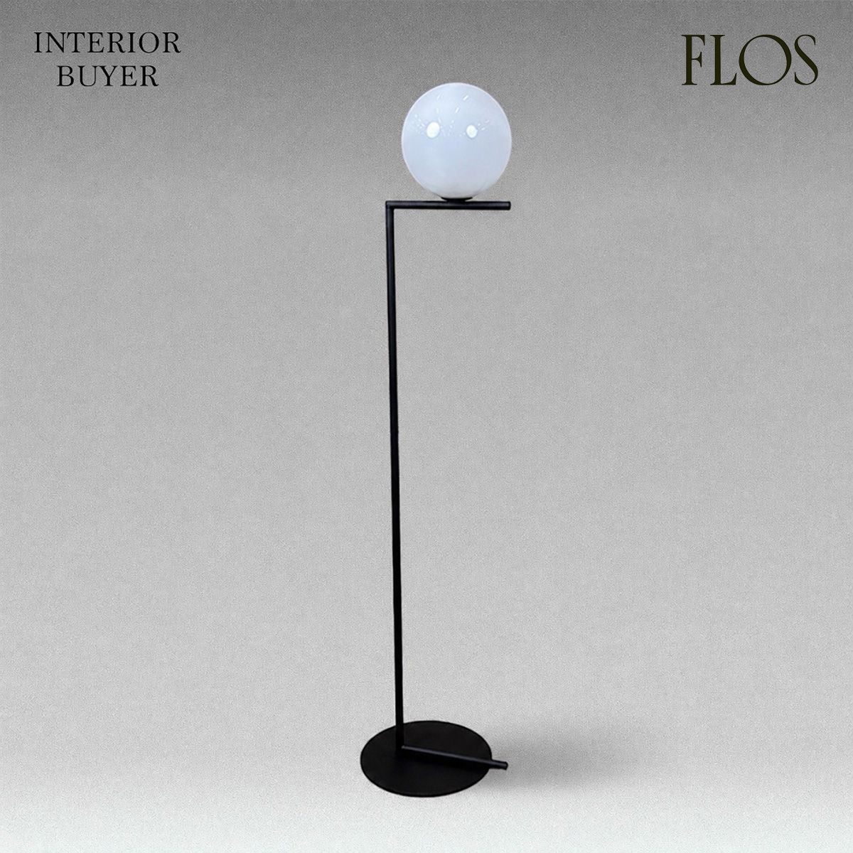FLOS フロス IC LIGHTS F1 アイシーライツエフワン フロアライト 照明 スチール ブラック マイケル・アナスタシアデス 25年製 定価18万