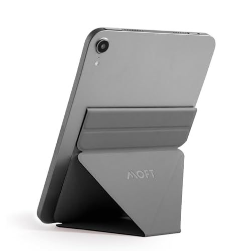 MOFT X iPad Miniスタンド タブレットスタンド iPad mini6対応 7.9~9.7インチ対応 【リニューアル版】 極薄 超軽量 折りたたみ 角度調整可能 収納便利 持ち運び便利（グレー）