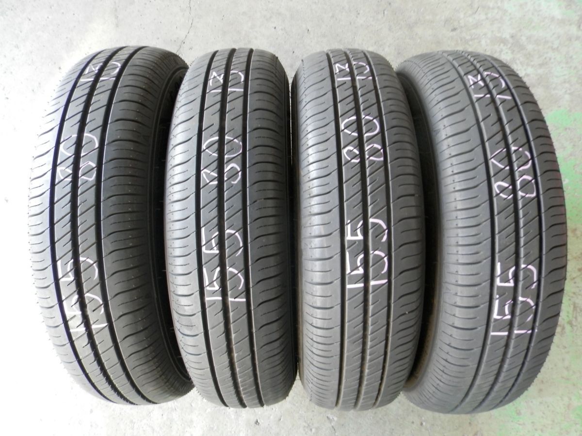 155/80R13 グッドイヤー EfficientGrip ECO EG02 ラジアルタイヤ 4本SET 2024年製 夏タイヤ
