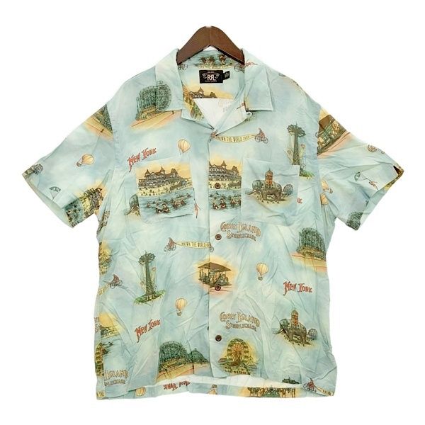 RRL ダブルアールエル アロハシャツ Coney Island Camp Shirt 半袖