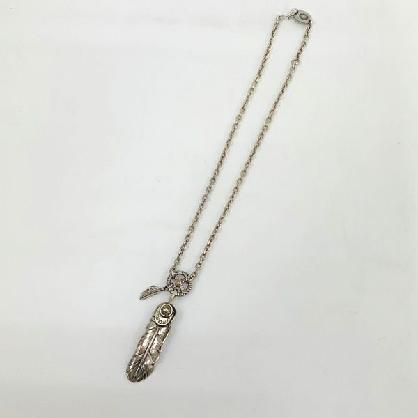 AG FACTORY あるじゃん フェザー ネックレス ペンダント 羽モチーフ