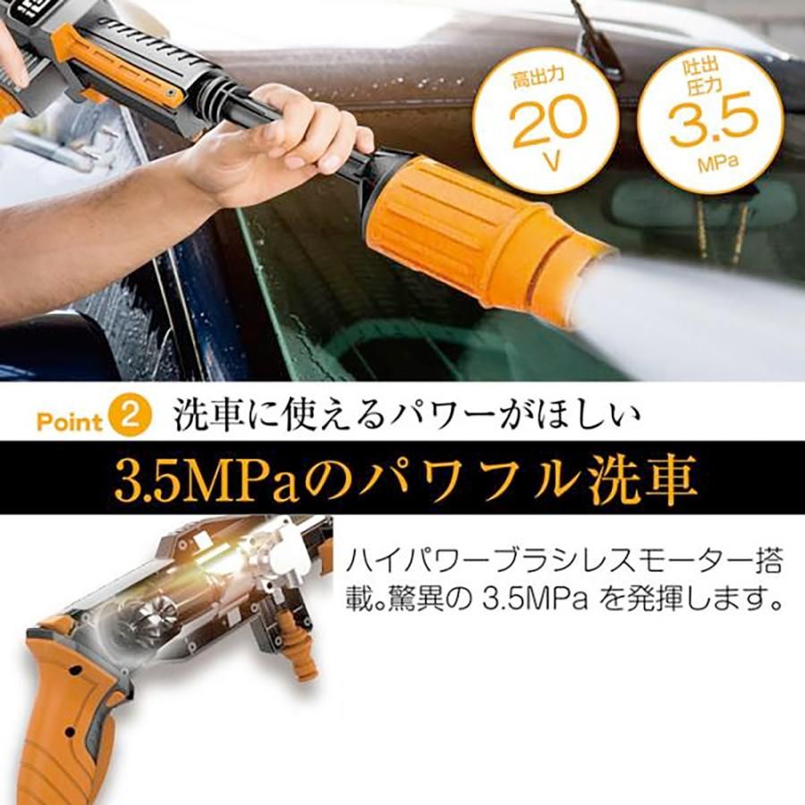 新品・未使用品】 高圧洗浄機 コードレス 充電式 高性能 自吸タイプ 高