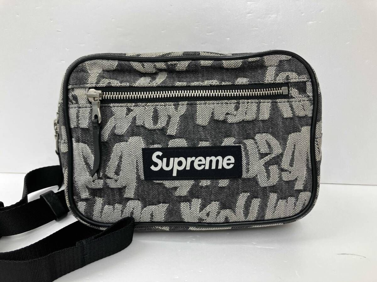 Supremeシュプリーム Fat Tip Jacquard Denim Waist Bag ファット