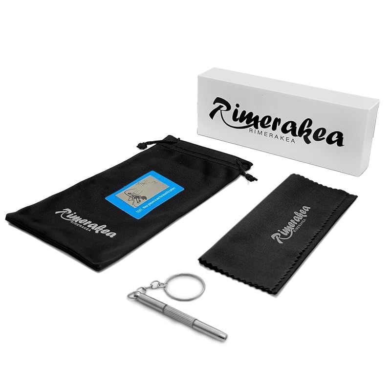 小物 [Rimerakea] サングラス メンズ レディース 水色 偏光 ウェリントンタイプ uv400 遮光 さんぐらす 運転用 0