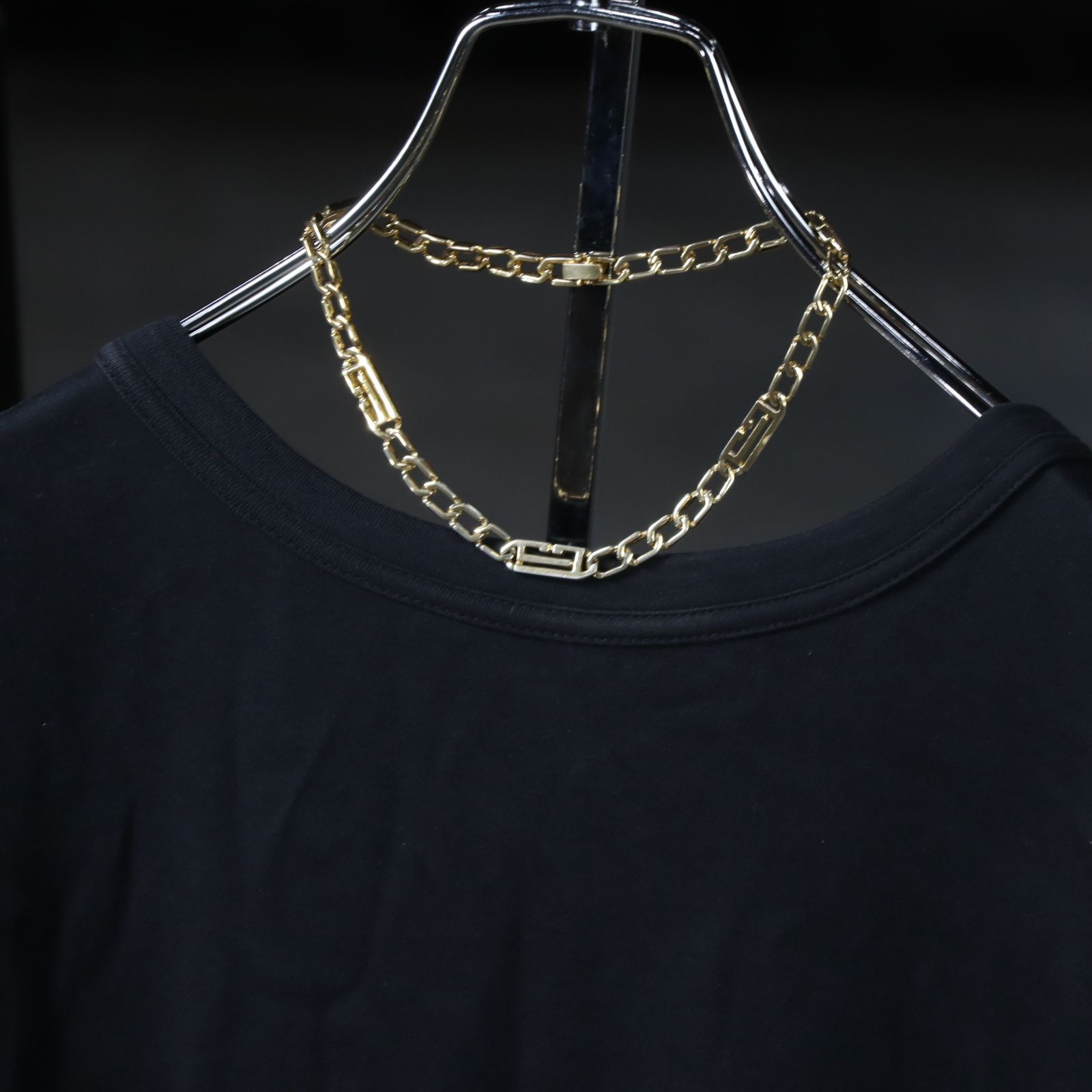 chunky link chain vintage necklace gold color チャンキー リンク 