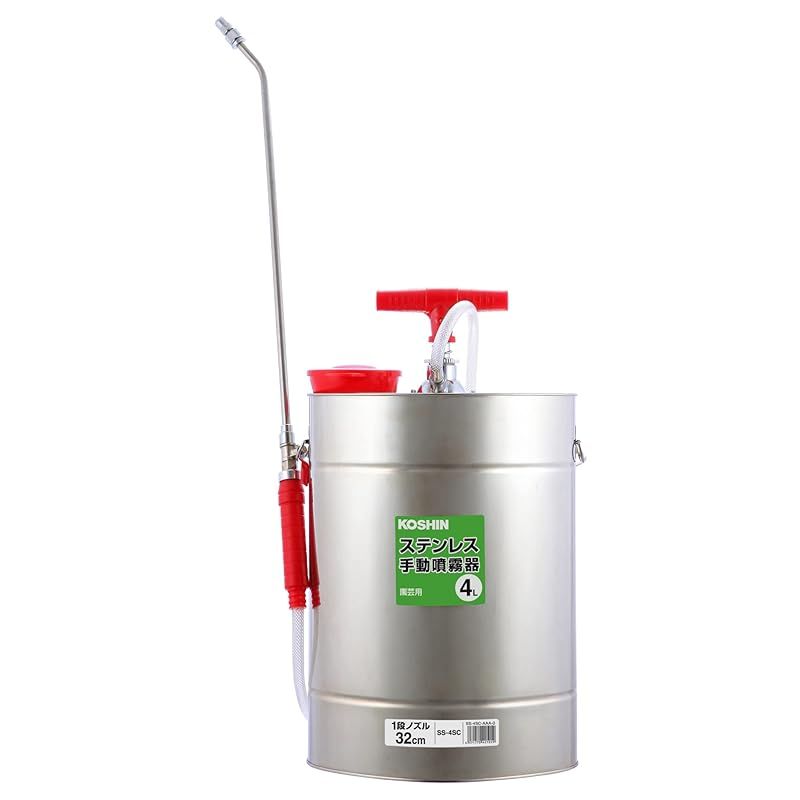工進(KOSHIN) 手動式 噴霧器 SS-4SC 除草 消毒 小型 軽量 4L 肩掛け式 1