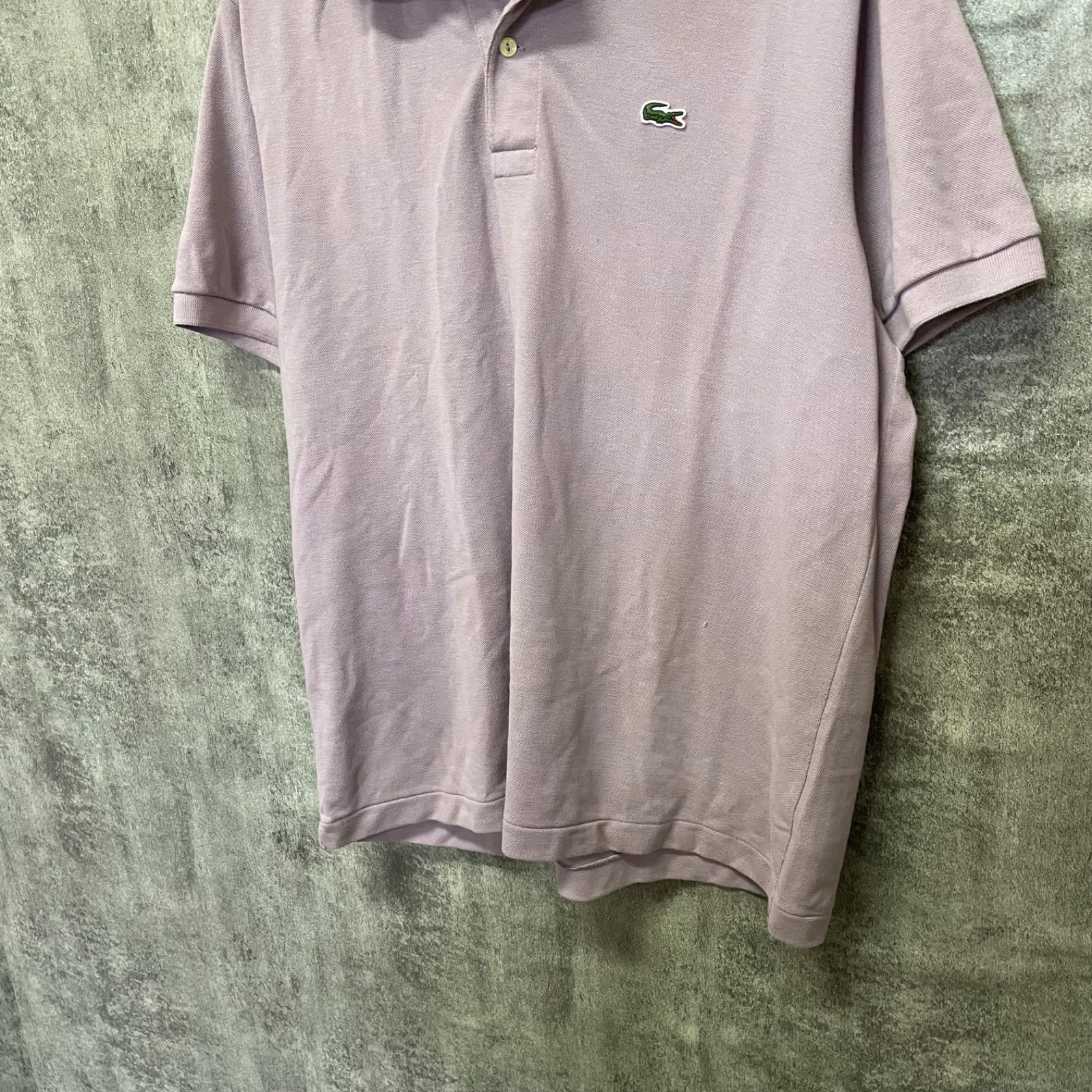 Y-704】LACOSTE ラコステ ポロシャツ ピンク ビッグサイズ 7 XL相当