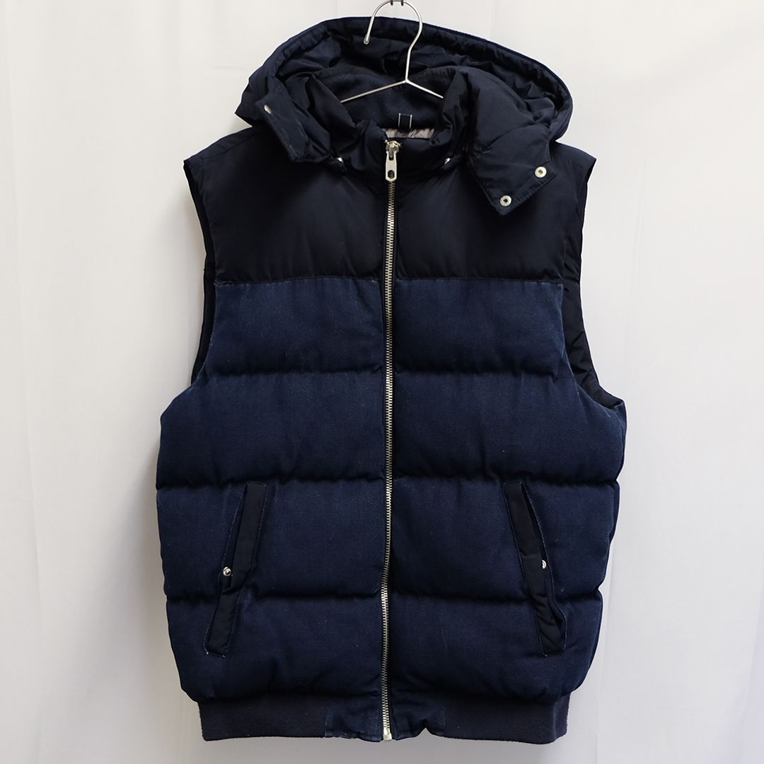 ZARA MAN DENIM ダウンベスト ネイビー