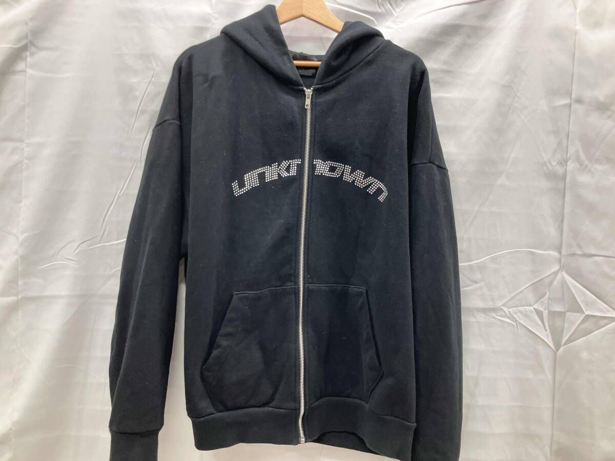 UNKNOWN パーカー 表記サイズL ブラック -大阪の直営店舗