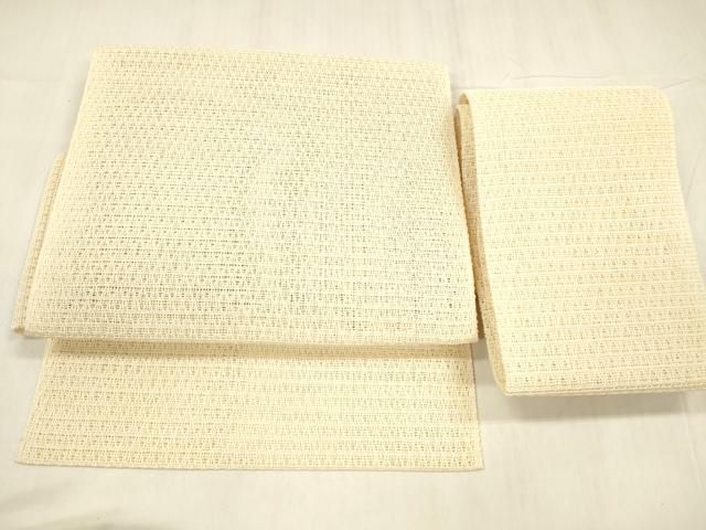 平和屋着物*夏物 つけ帯 正絹 羅 抽象文様 肌色 逸品 DABE6119cm