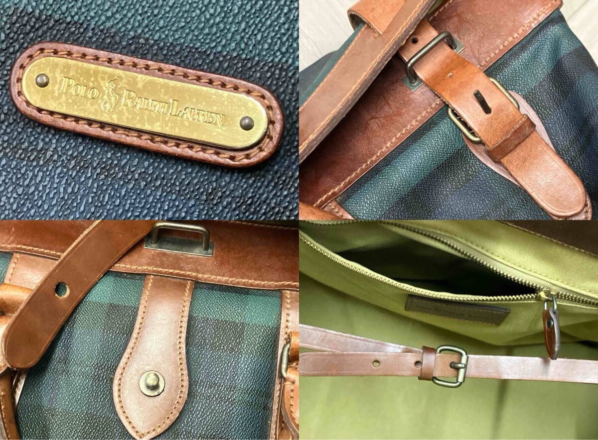 POLO RALPH LAUREN ポロ ラルフローレン ボストンバッグ チェック柄
