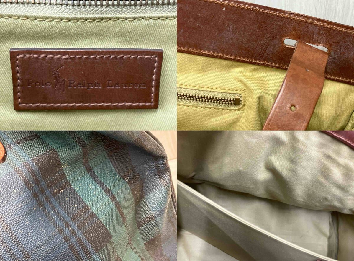 POLO RALPH LAUREN ポロ ラルフローレン ボストンバッグ チェック柄