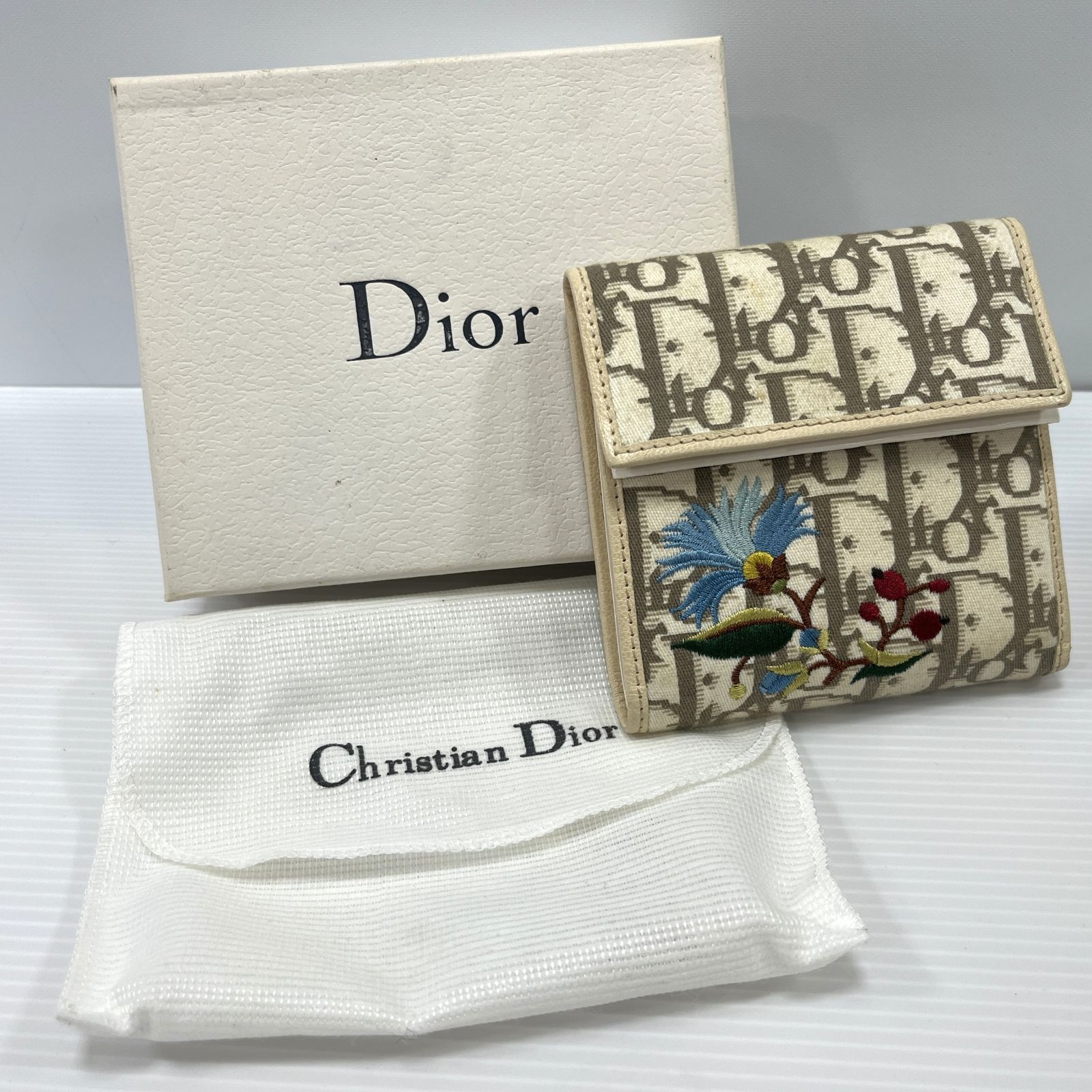 Dior クリスチャンディオール 二つ折り財布 トロッター トロッター柄 Christian Dior(クリスチャンディオール) / 2つ折り財布/トロッター