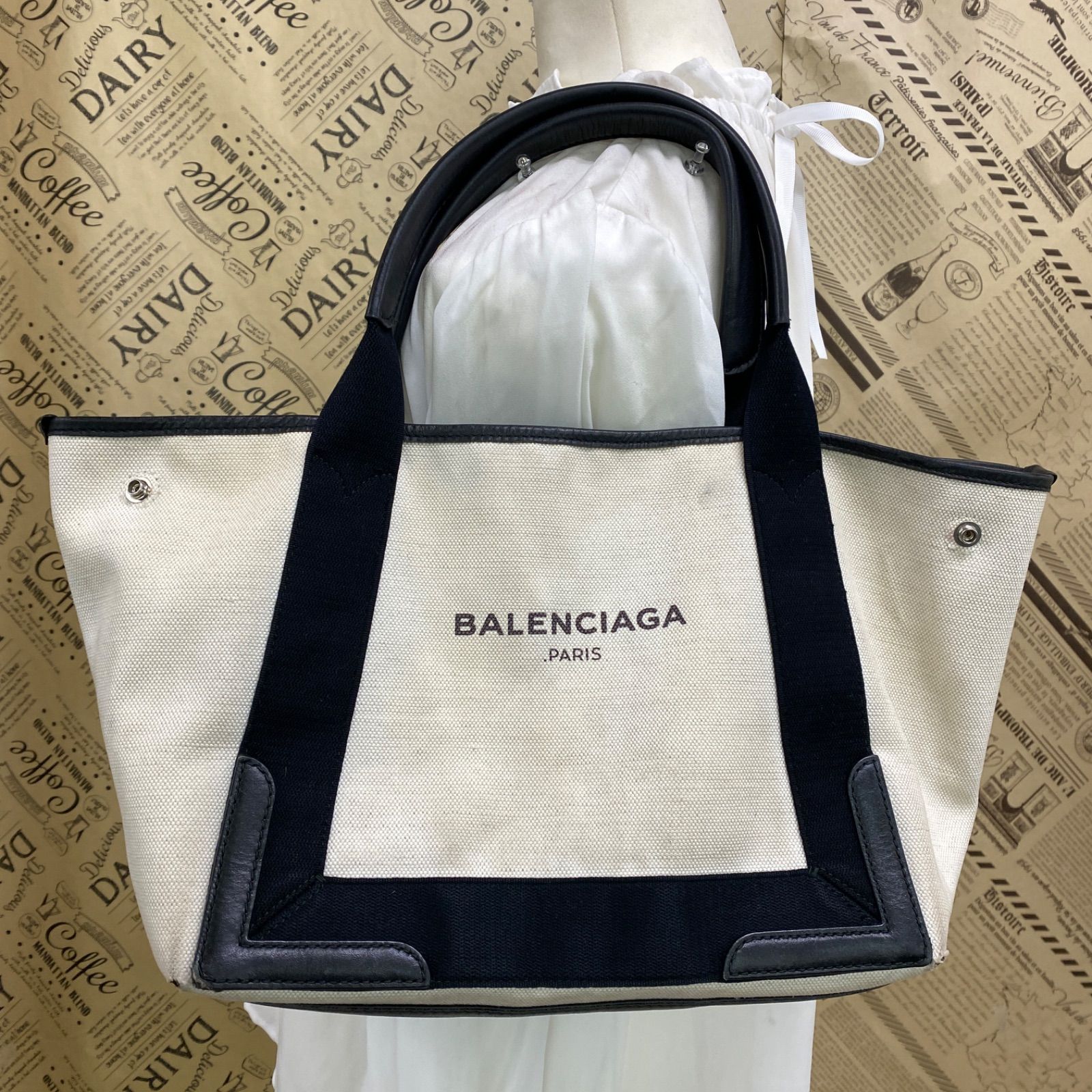 バレンシアガ トートバッグ カバス キャンバス ハンド ショルダー 