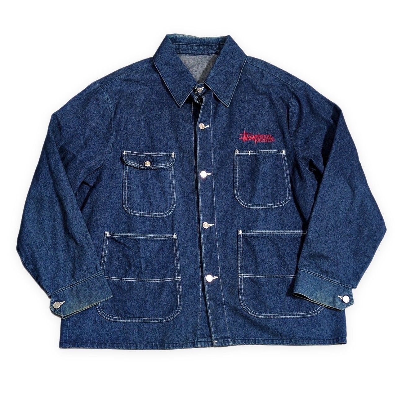ビンテージオールドSTUSSYカバーオールレア STUSSY ステューシー 90's Old Stussy POINTER SPECIAL EDITTON デニム