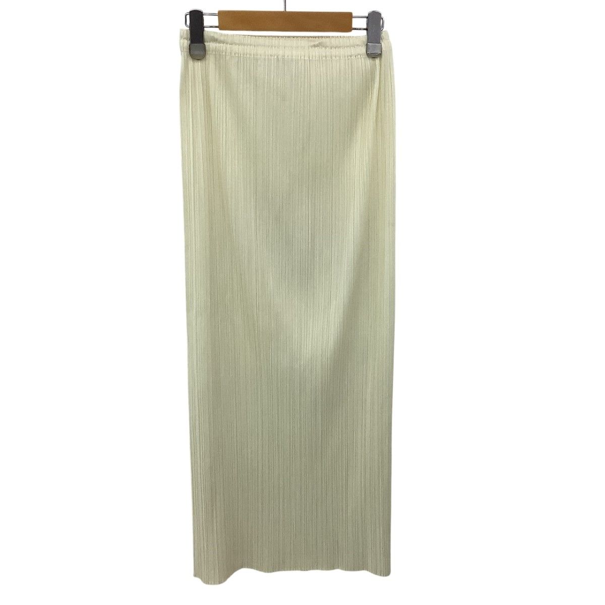 ISSEY MIYAKE ロングスカート アイボリー S（品番JG53130） HATCHING PLEATS – isseymiyake.com
