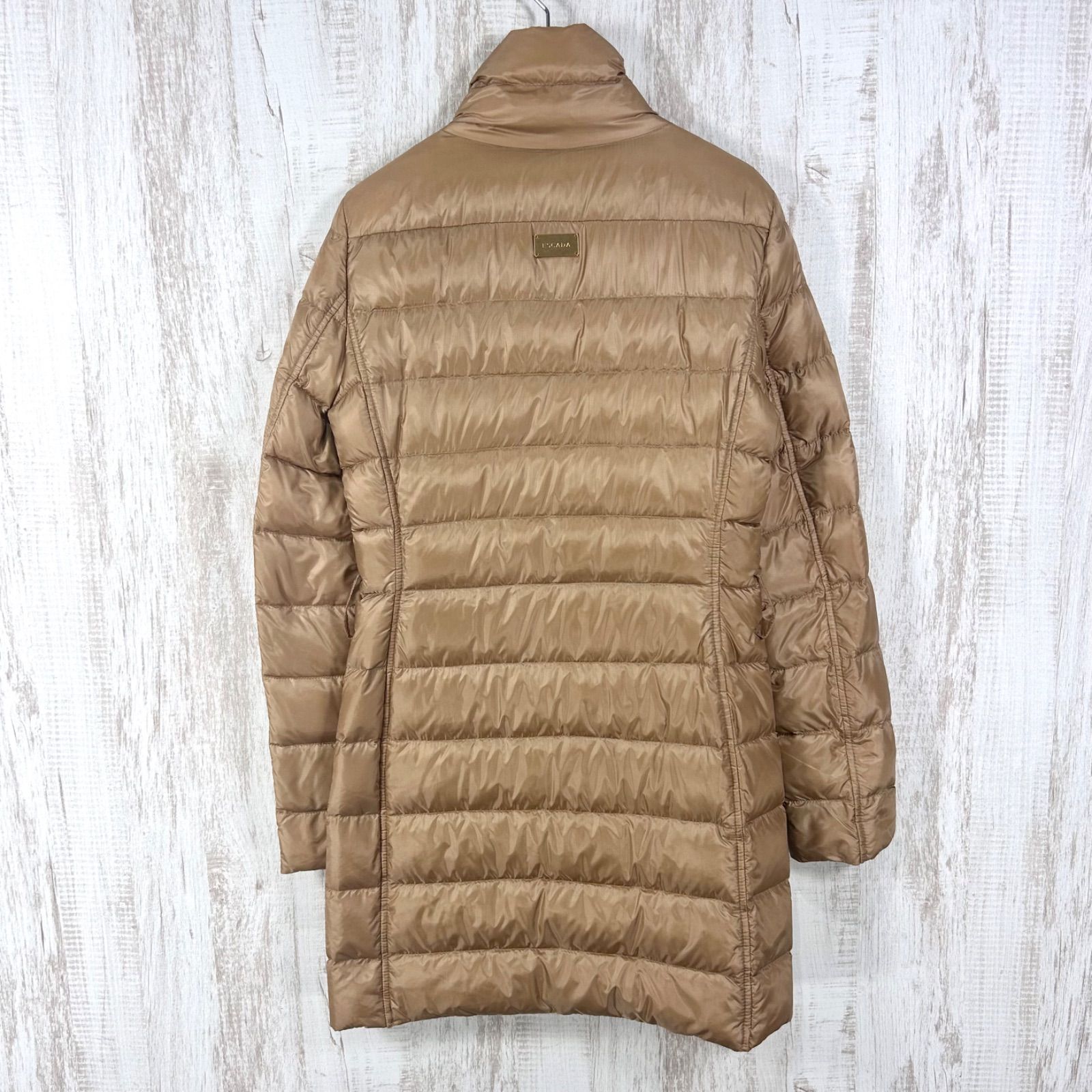 ESCADA エスカーダ ダブルジップアップ ウォッシャブル ロング ダウン 