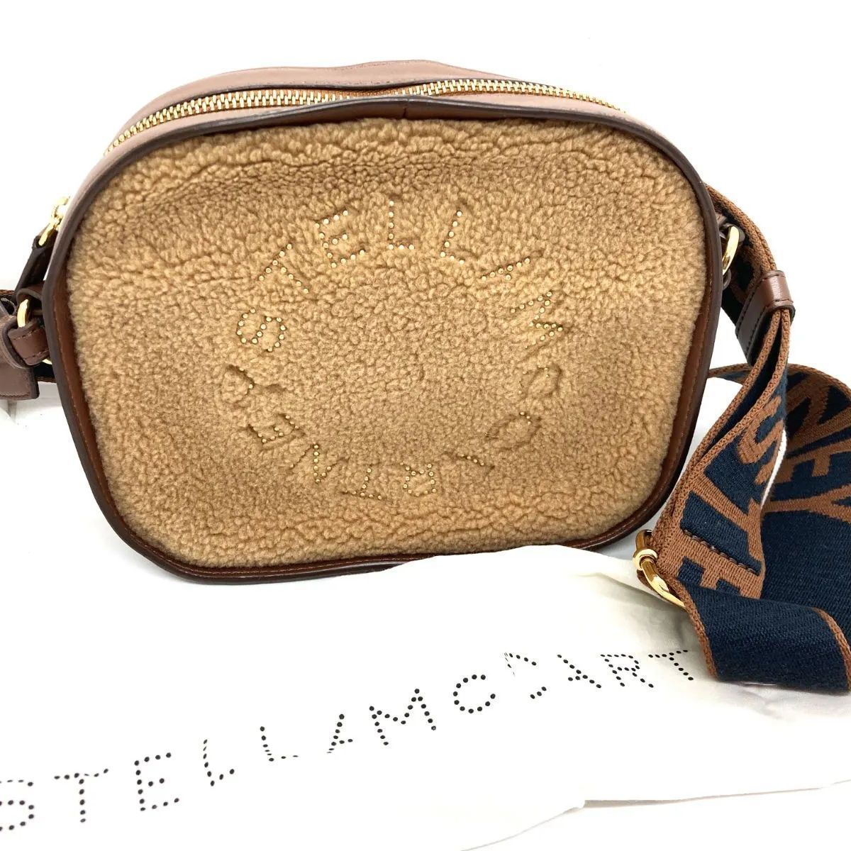 ステラマッカートニー STELLA McCARTNEY ボア ロゴ ショルダーバッグ 