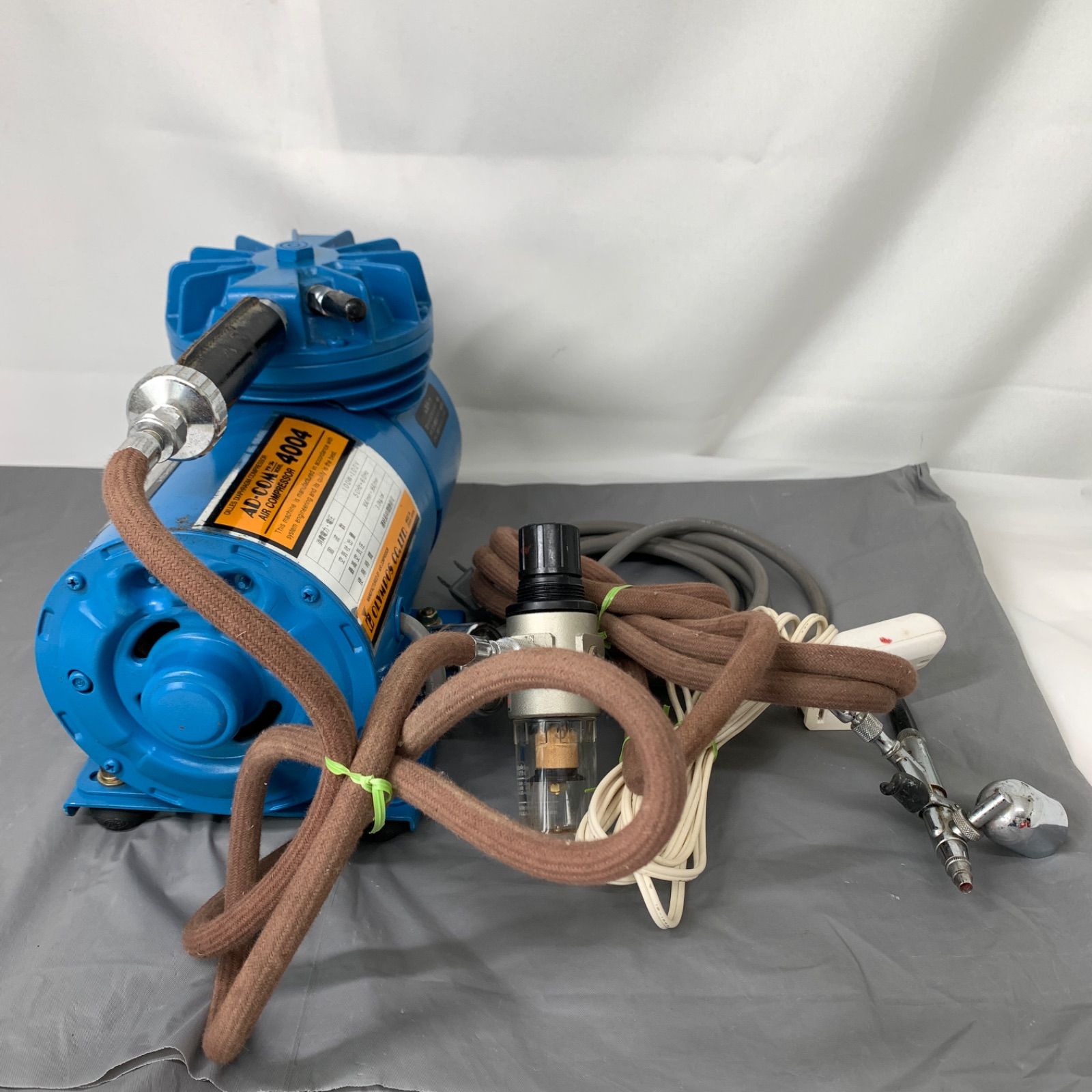 中古】オリンポス OLYMPOS エアーコンプレッサー エアブラシセット AD