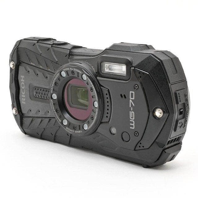 良品＞ RICOH WG-70 ブラック｜本格防水デジタルカメラ｜動作良好