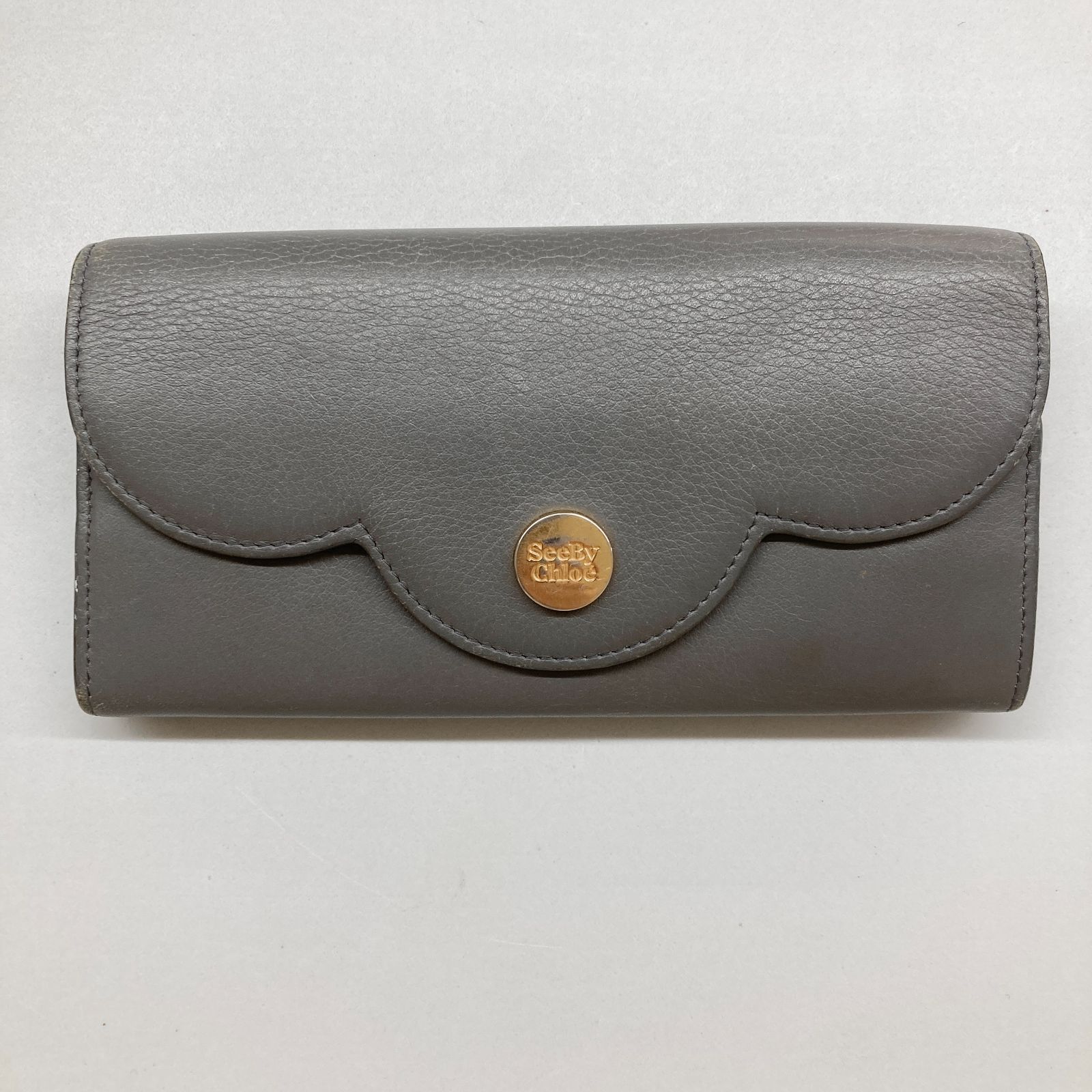 シーバイクロエ 財布 グレー 中古・古着通販】SEE BY CHLOE (シーバイクロエ) 3つ折り財布 ライト