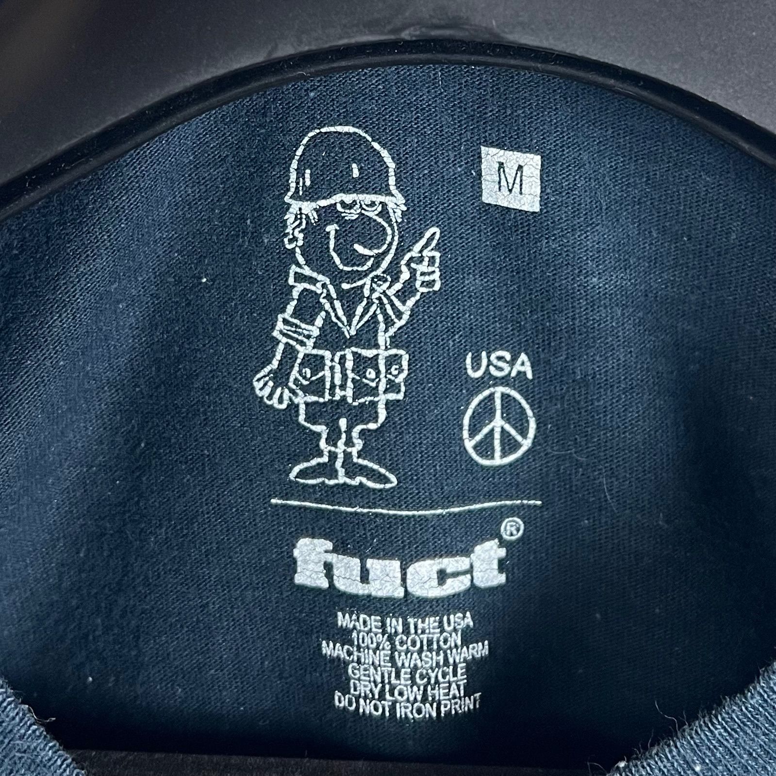 L 90s FUCT ファクト アメリカ製 Tシャツ ネイビー FUCT 'DEFENSE ACADEMY' 90'S T-SHIRT – Temple of Nostalgia