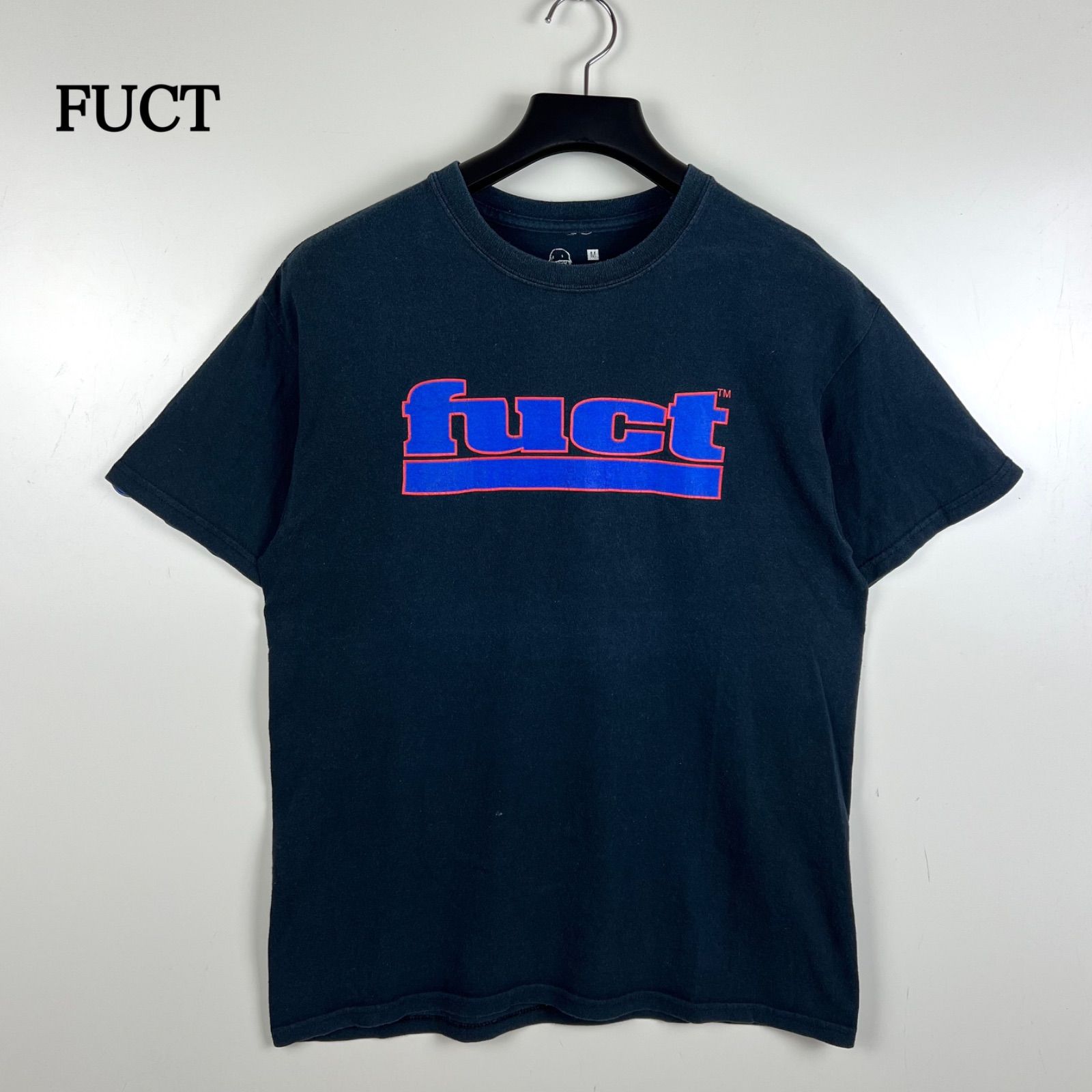 L 90s FUCT ファクト アメリカ製 Tシャツ ネイビー FUCT USA archive logo Tee M navy ファクト 定番 ロゴ Tシャツ