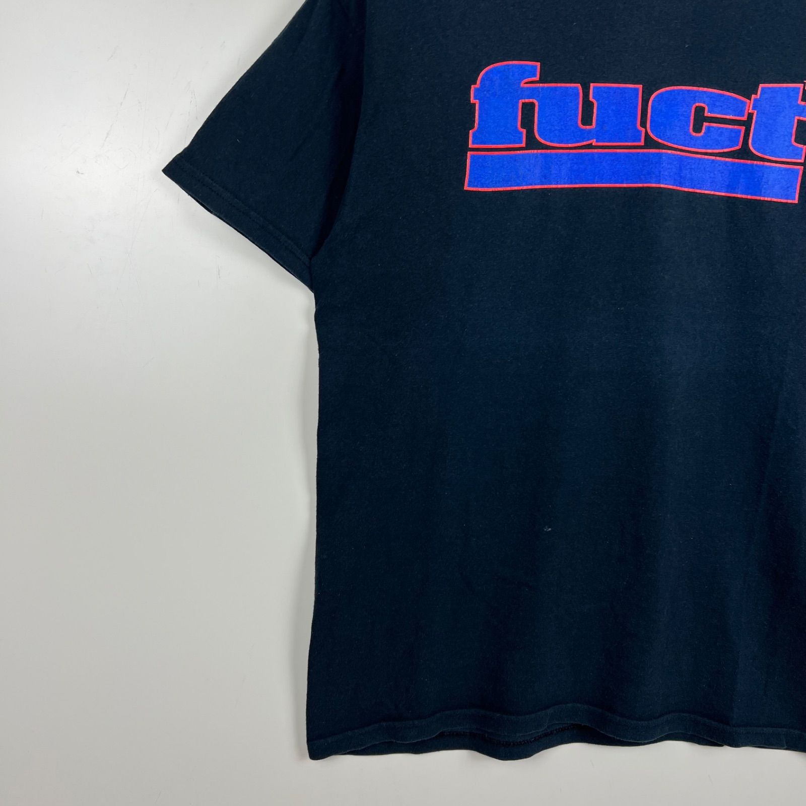 FUCT USA archive logo Tee M navy ファクト 定番 ロゴ Tシャツ