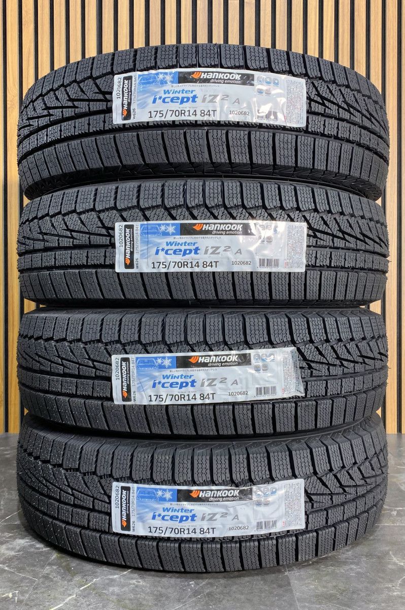175/70R14 84T Hankook winter icept iz2A w626 新品 スタッドレスタイヤ 4本セット 2025年製 本州 四国 九州 送料無料 175/70/14 冬タイヤ