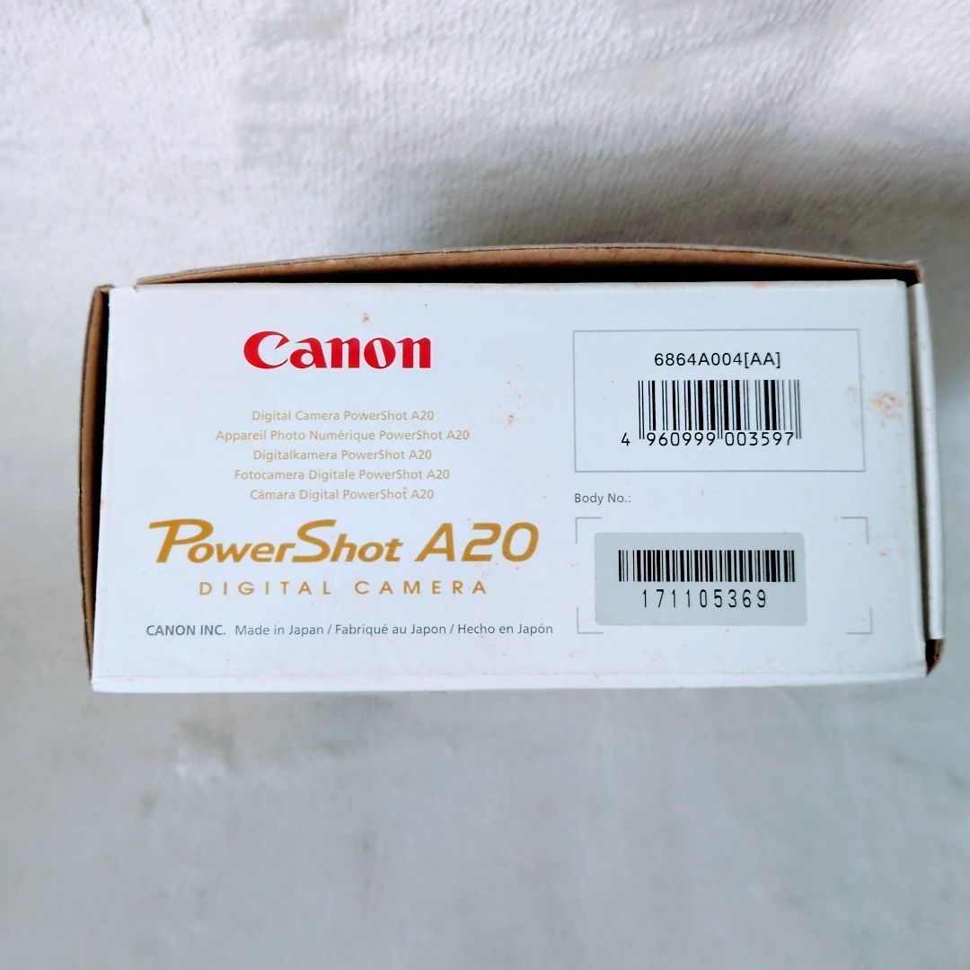 Canon PowerShot A20 デジタルカメラ デジカメ 単三電池駆動 Canon PowerShot A20 コンパクトデジタルカメラ 単3電池駆動 レトロCCD