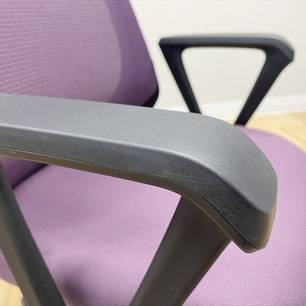 ノナチェア オフィスチェア 肘付 デスクチェア イトーキ パープル