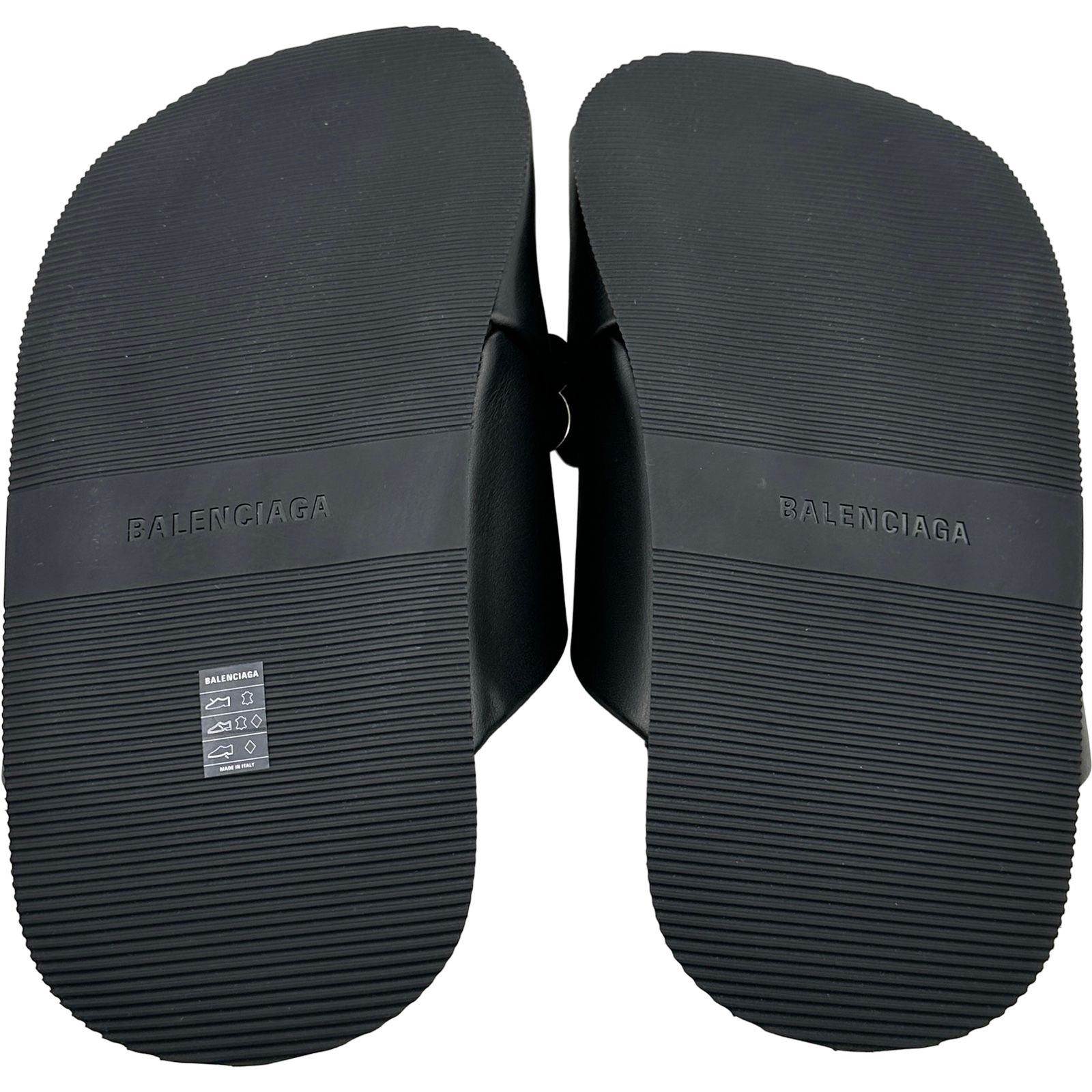 バレンシアガ BALENCIAGA BBロゴメタルプレートフラットサンダル