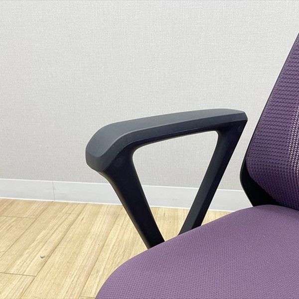ノナチェア オフィスチェア 肘付 デスクチェア イトーキ パープル