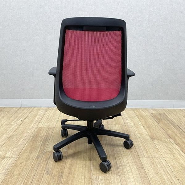 ノナチェア オフィスチェア 肘付 デスクチェア イトーキ レッド
