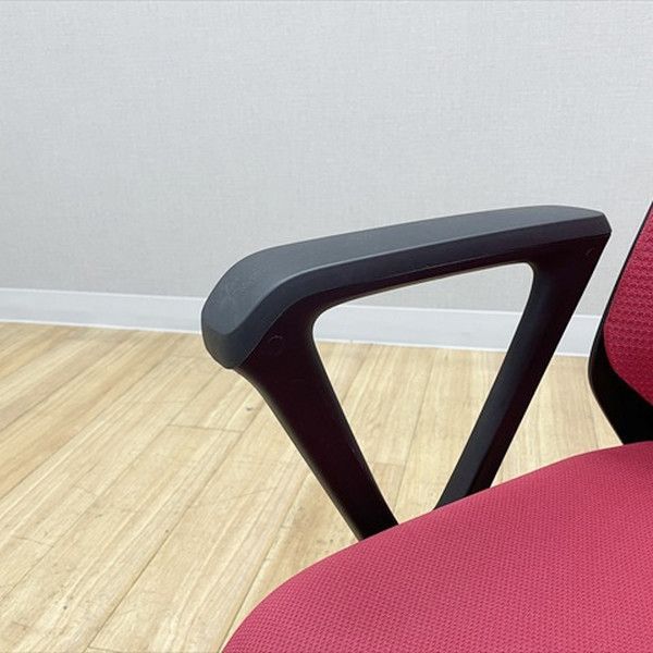 ノナチェア オフィスチェア 肘付 デスクチェア イトーキ レッド