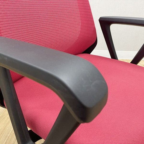 ノナチェア オフィスチェア 肘付 デスクチェア イトーキ レッド