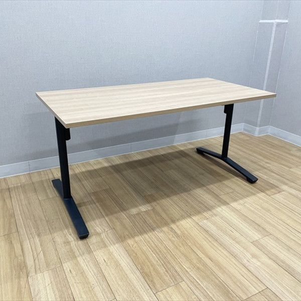ミーティングテーブル 完成品 ビエナ フラップ式 キャスター付 会議机 オフィステーブル W1500 D750 コクヨ ブラウン