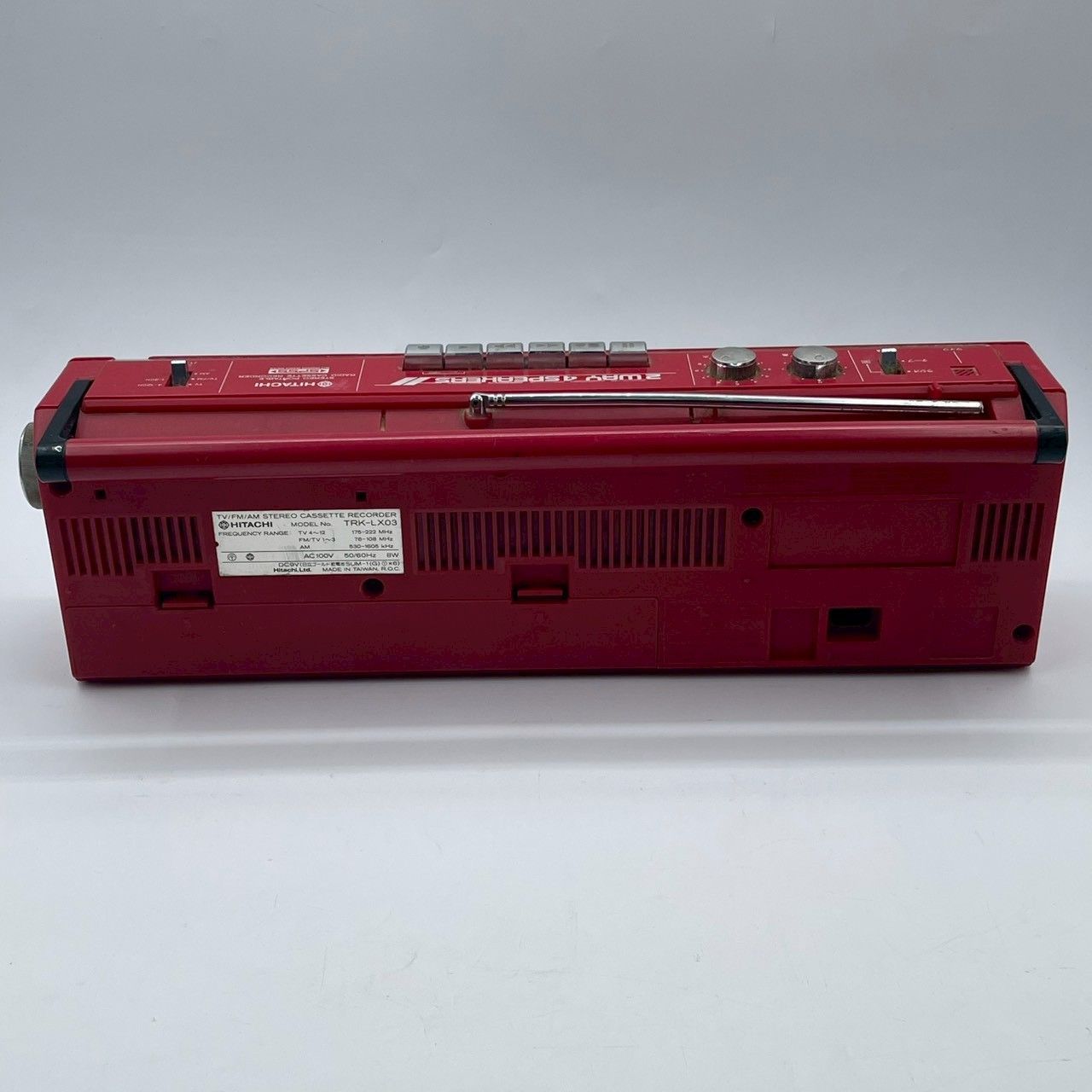 通電〇 HITACHI ラジカセ 赤 TRK-LX03 ジャンク品 08 - メルカリ