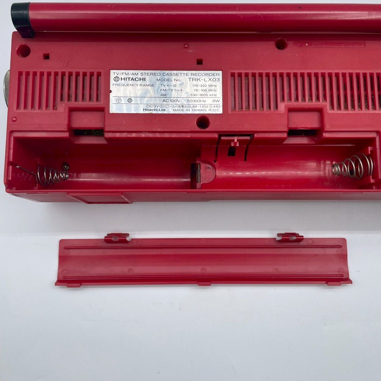 通電〇 HITACHI ラジカセ 赤 TRK-LX03 ジャンク品 08 - メルカリ