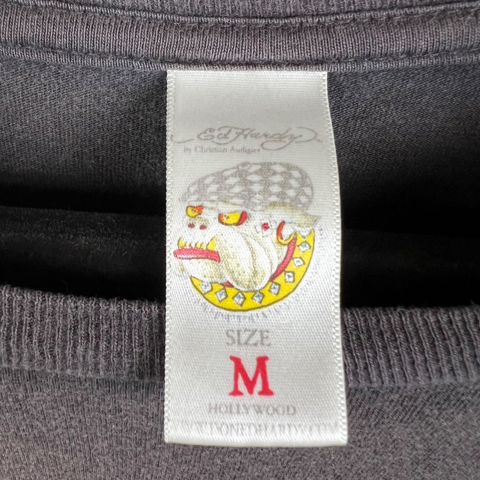 Ed Hardy 00s y2k archive skull girl stone Tee M エドハーディー