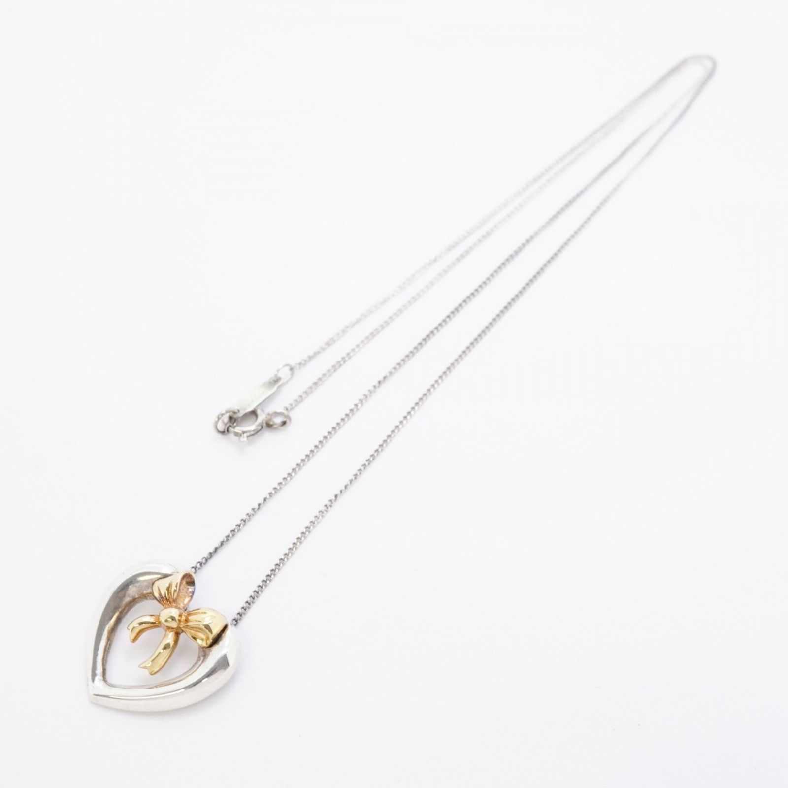 ティファニー(Tiffany) ティファニー ネックレス ハートリボン 18KYG