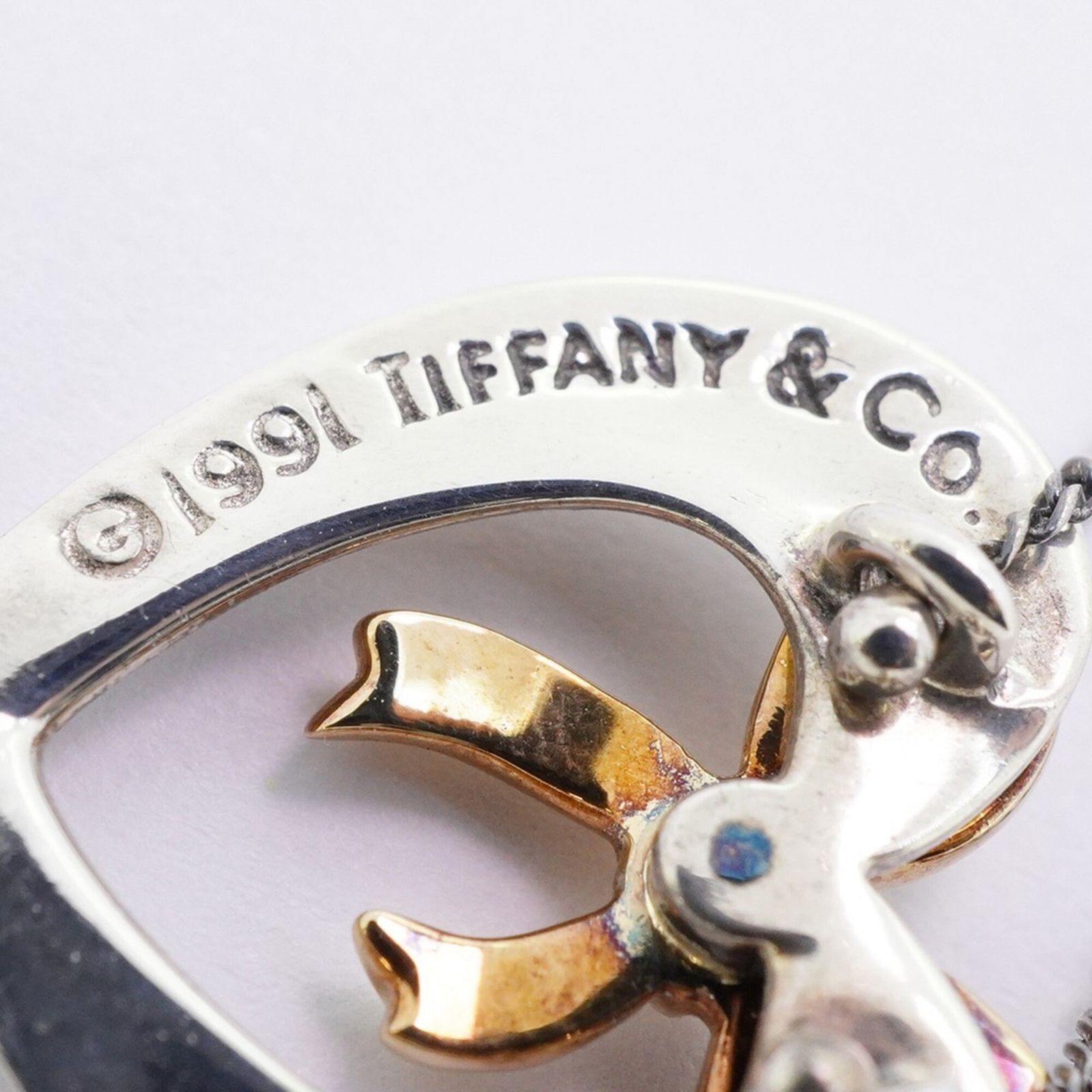ティファニー(Tiffany) ティファニー ネックレス ハートリボン 18KYG