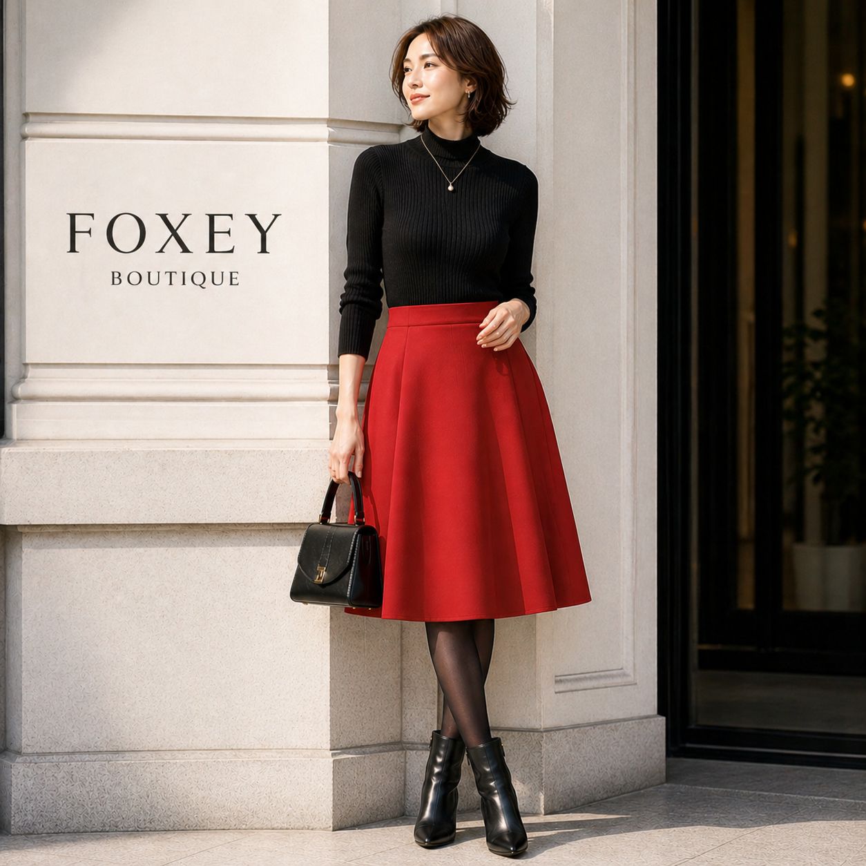 新品同様！FOXEYブディックバルーンスカート 42 Rene フォクシー 新品同様】【クリーニング済】【参考価格89,640円】FOXEY BOUTIQUE