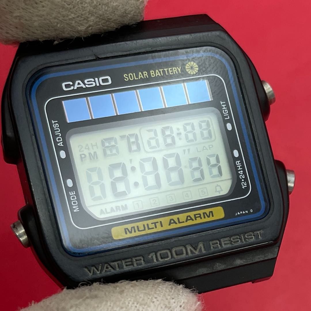 CASIO W-600（242） SOLAR BATTERY MULTI ALARM ソーラーバッテリー