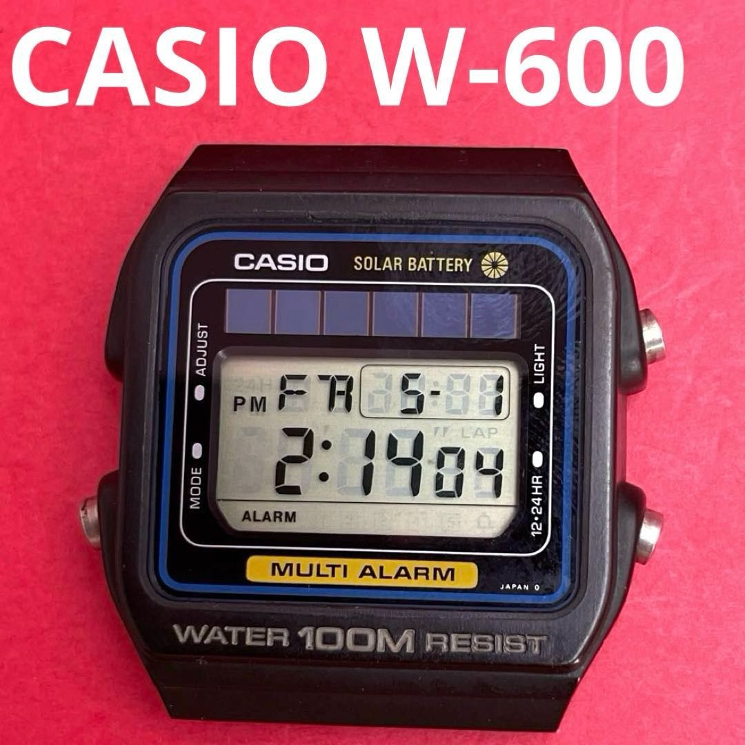 超希少美品 CASIO W-600 Solar Battery モジュール242 CASIO W-600（242） SOLAR BATTERY MULTI ALARM ソーラーバッテリー