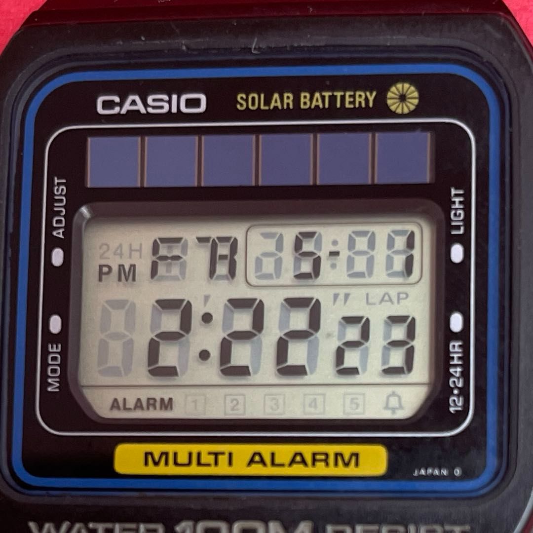CASIO W-600（242） SOLAR BATTERY MULTI ALARM ソーラーバッテリー