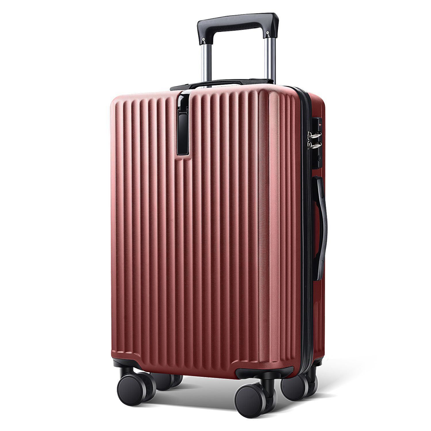 【特売】キャリーケース 機内持ち込み TSAロックスーツケース 送料無料 旅行 レッド H-8012LGX-20