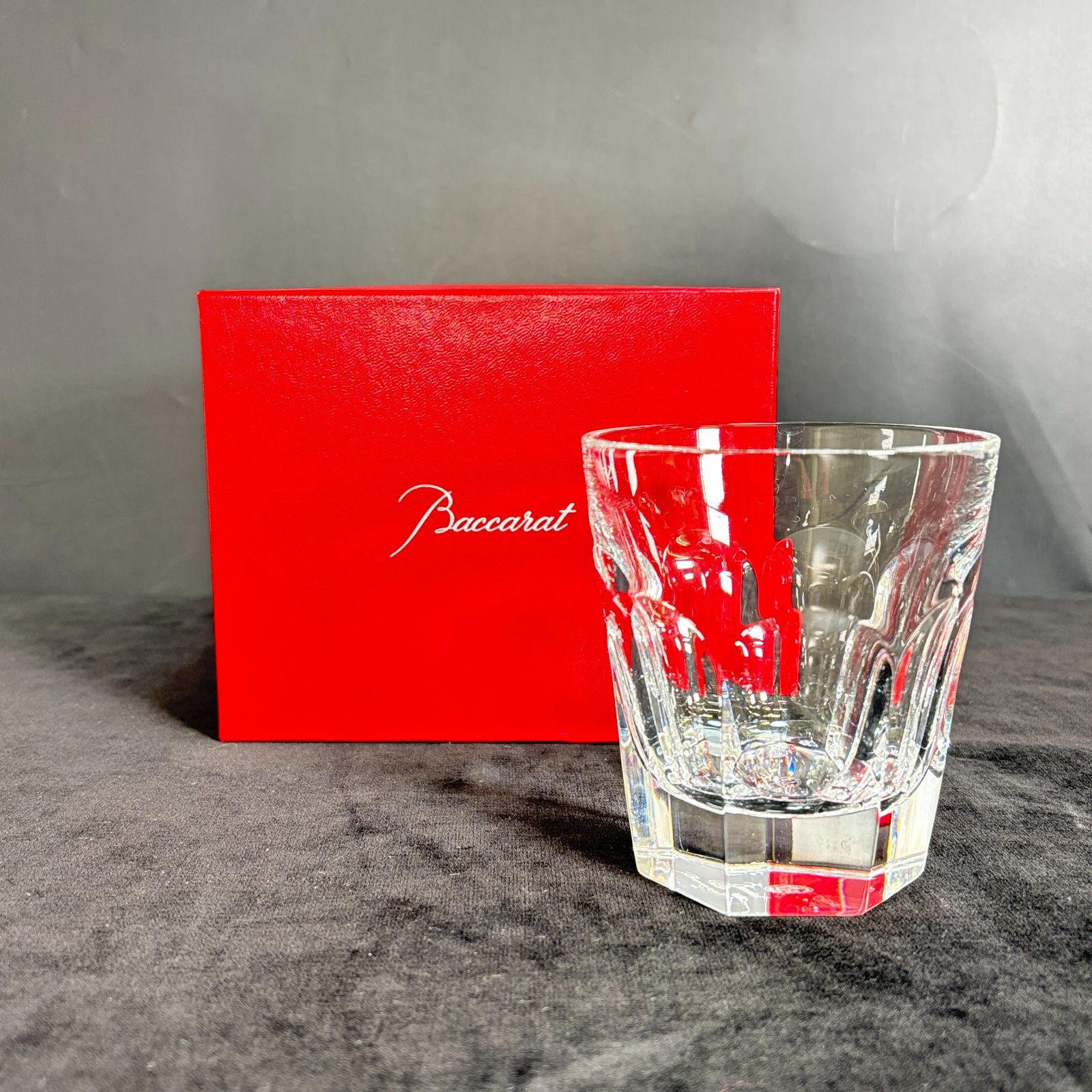 バカラロックグラス【箱付き新品未使用】アルクール1個 Baccarat - Baccarat アルクール ロックグラス木箱付1点の通販 by