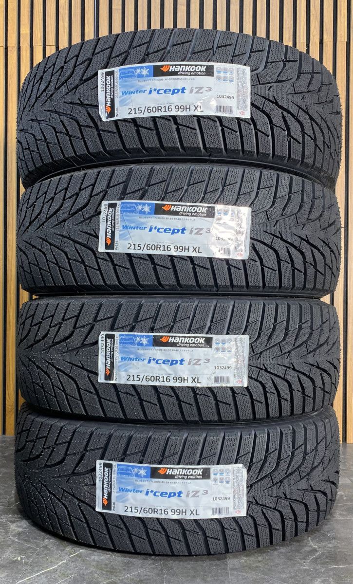 215/60R16 99H XL Hankook winter icept iz3 w636 新品 スタッドレスタイヤ 4本セット 2025年製 本州 四国 九州 送料無料 215/60/16 冬タイヤ